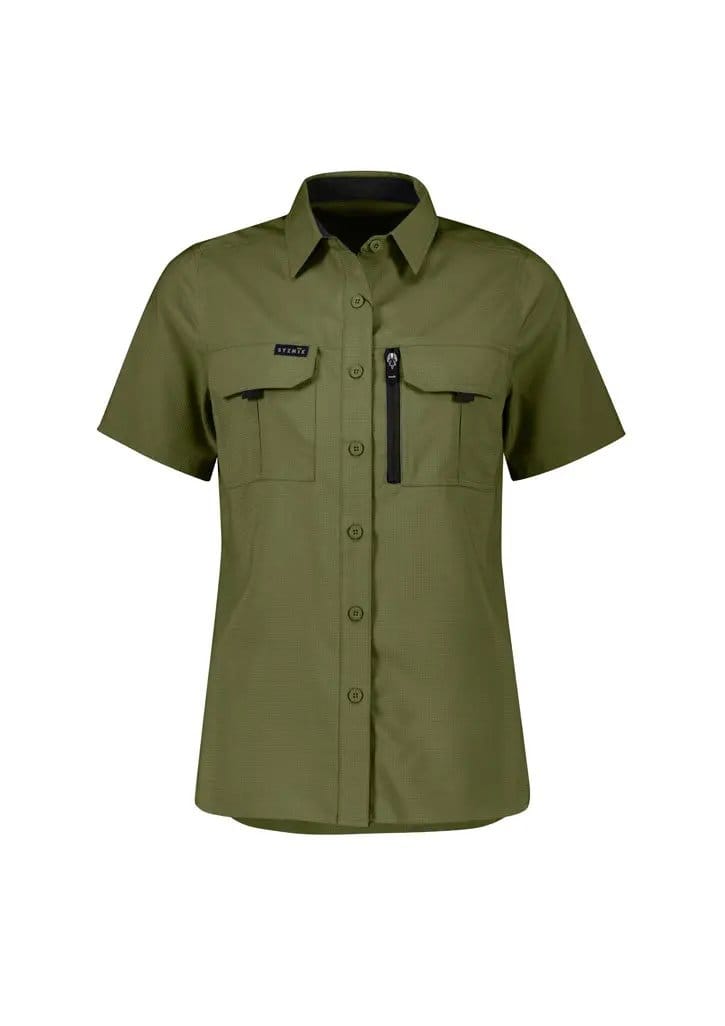 Syzmik Workwear Outdoor Women's Short Sleeve Shirt ZW765 Metro Workwear